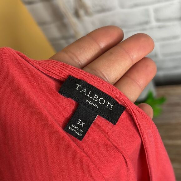 Talbots Coral Ultra Soft Top Shirt Size 3X - Picture 5 of 5